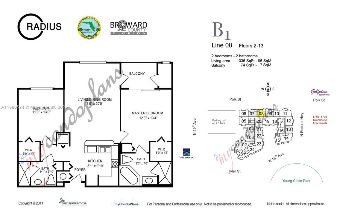 For Sale: $325,000 (2 beds, 2 baths, 1036 Square Feet)