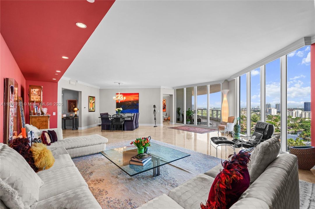 Living Room combined with Dining Area