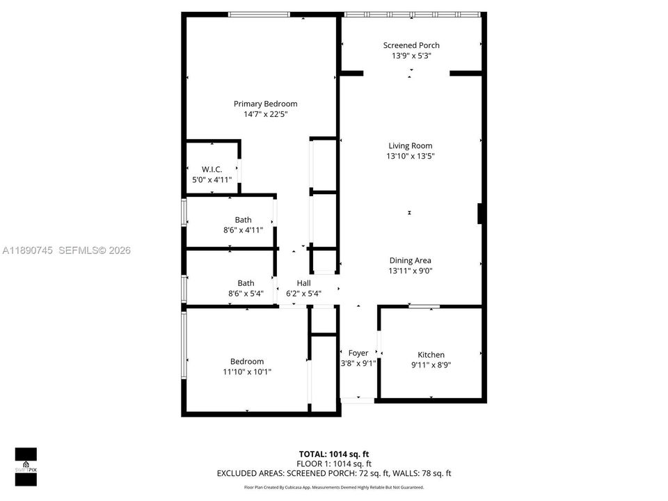 Active With Contract: $219,000 (2 beds, 2 baths, 1070 Square Feet)