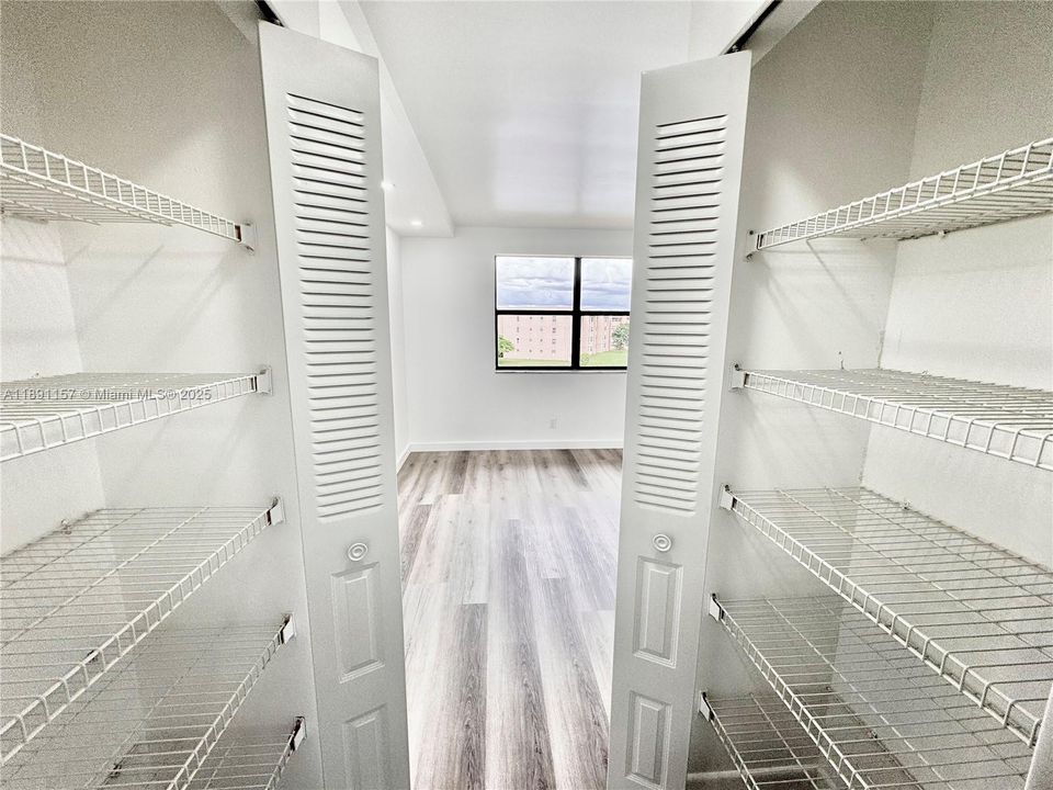 Lot's of extra closet space in the primary bedroom.