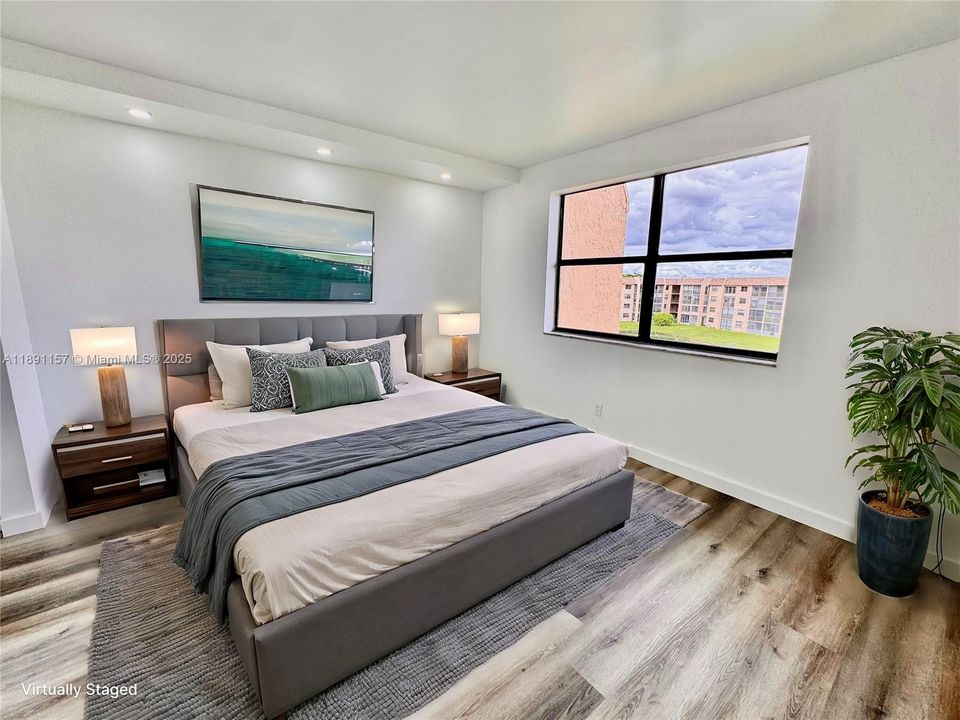 Virtually Staged Primary Bedroom