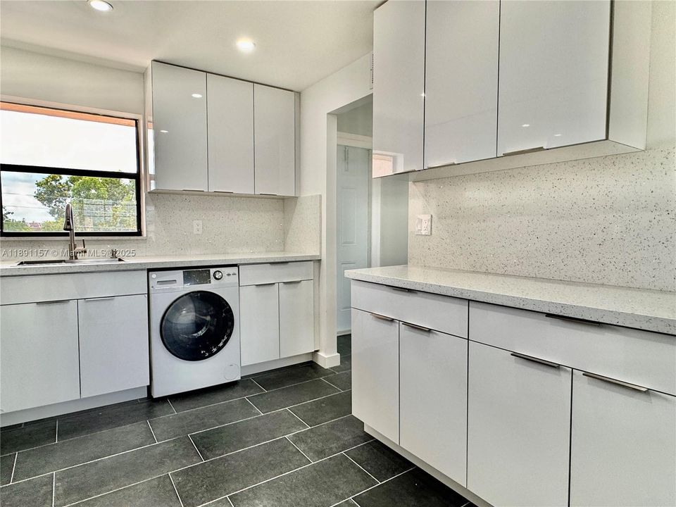 Washer/Dryer Combo in the kitchen