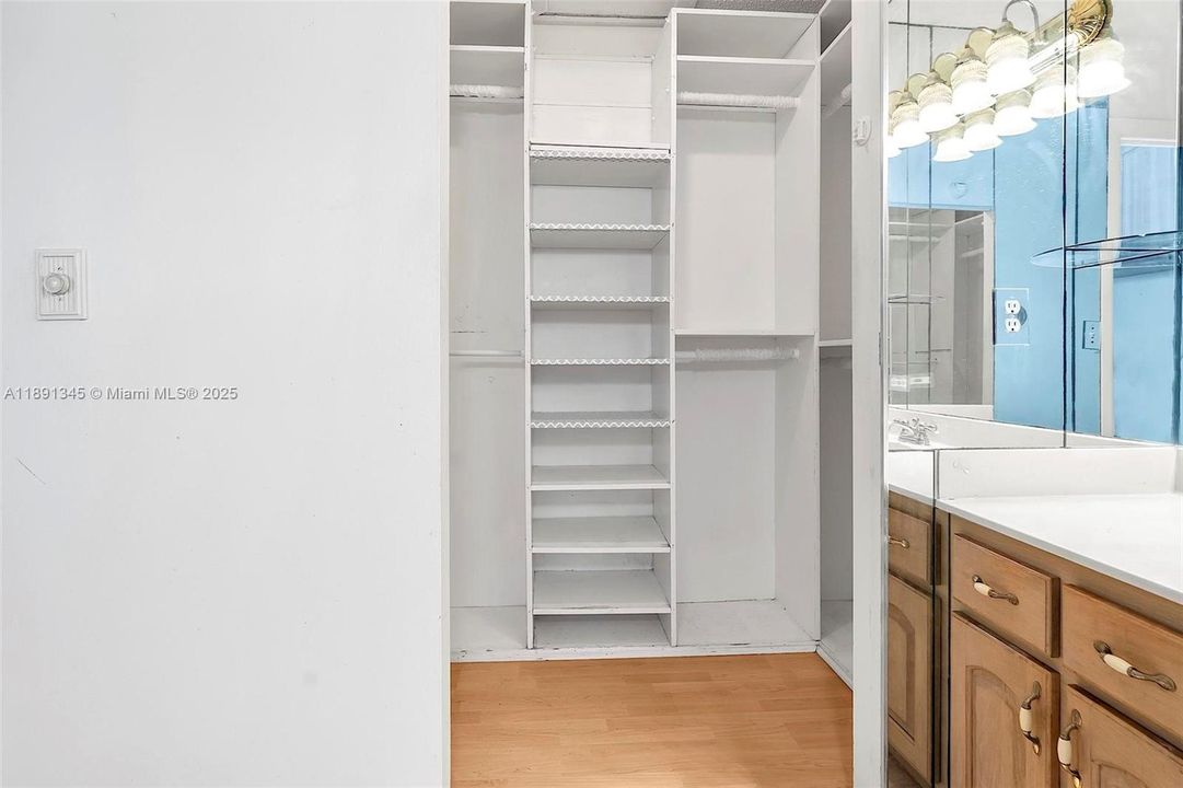 Master bedroom closet