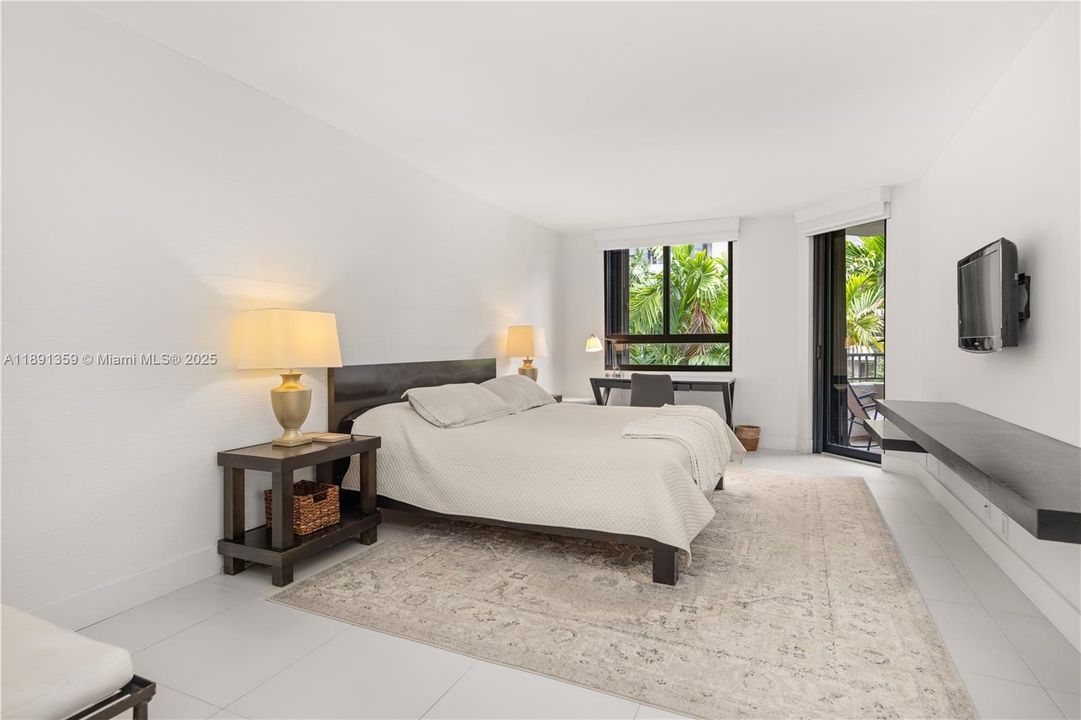 Master Bedroom. Door to the Balcony
