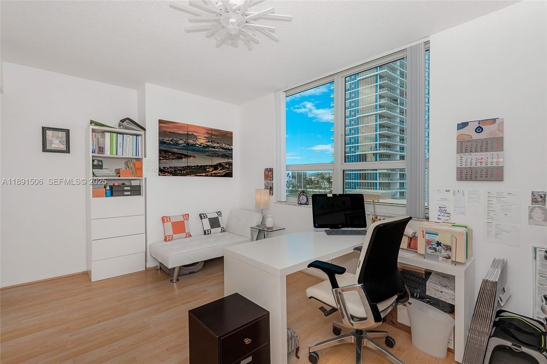 2nd bedroom with bay and city views!