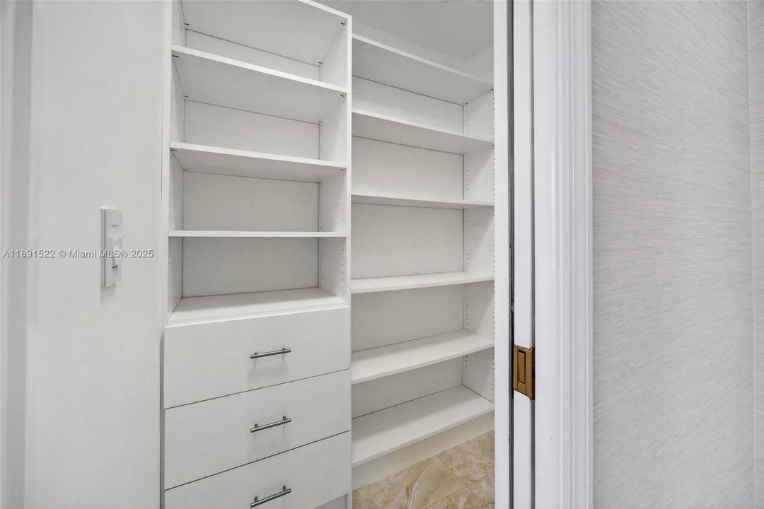 Walk in closet in Office or Fourth Bedroom