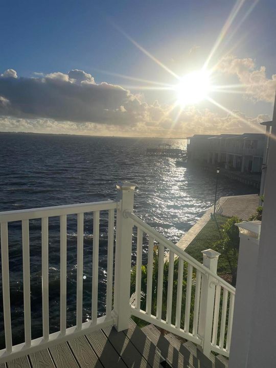 SUNRISE FROM PATIO