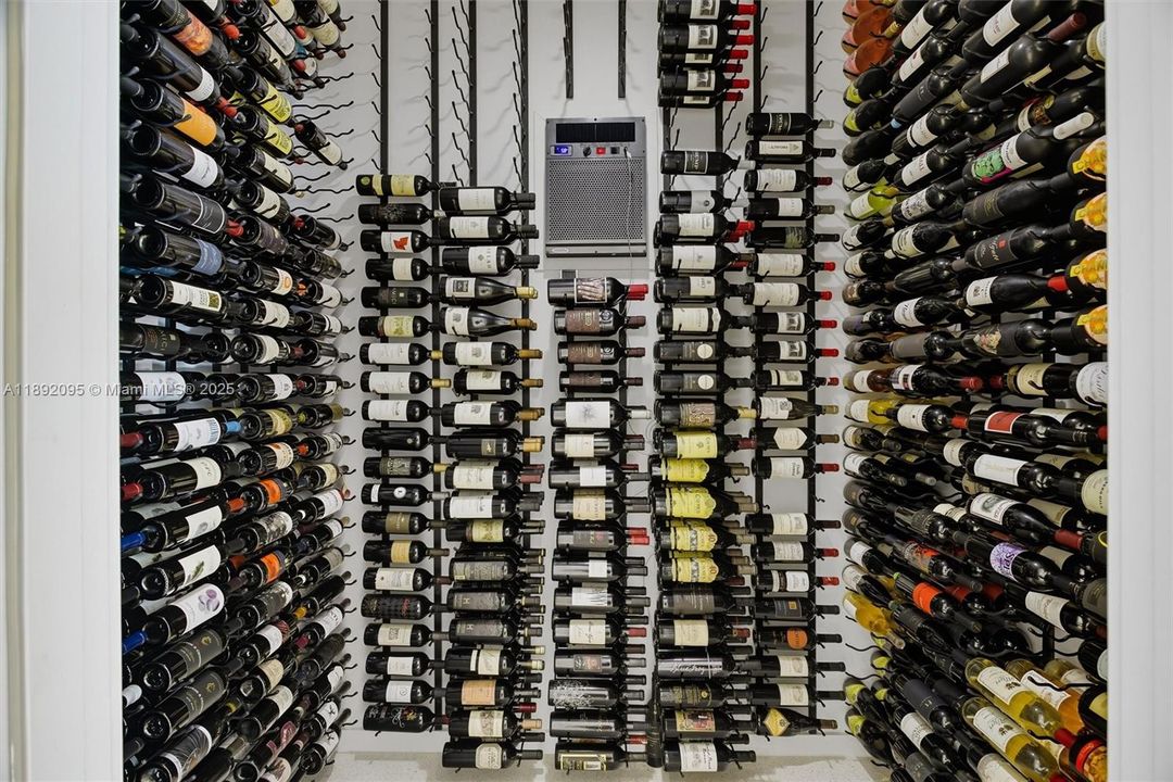 1200 bottle wine cellar, temperature controlled