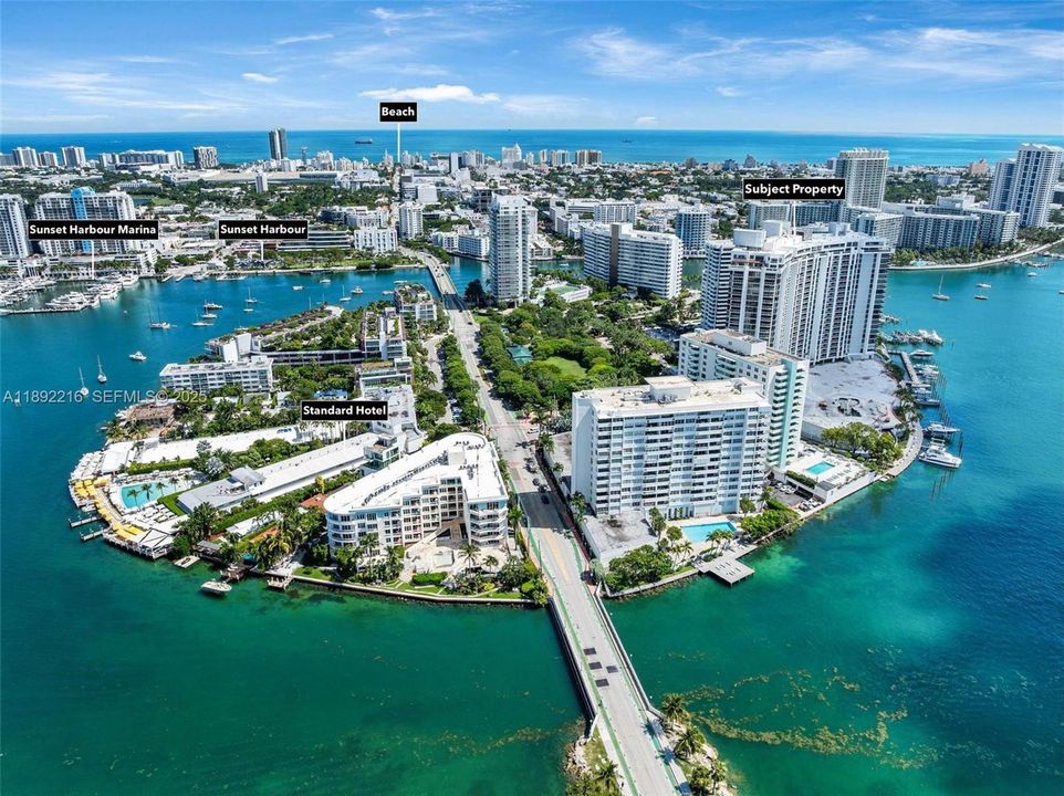 Prime Belle Isle address: in the heart of Miami Beach next to Sunset Harbour, the marina, The Standard Hotel & Spa, and the beach