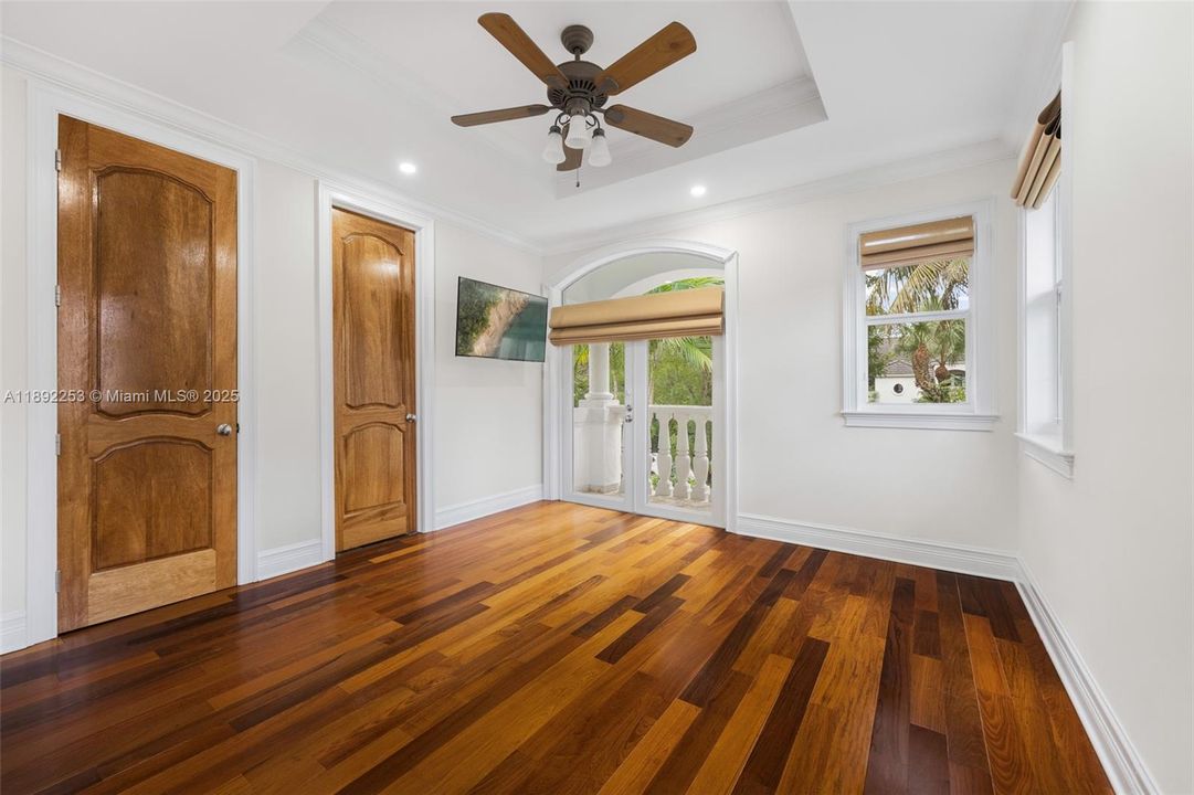 Bedroom #4 with Juliet balcony & walk-in closet