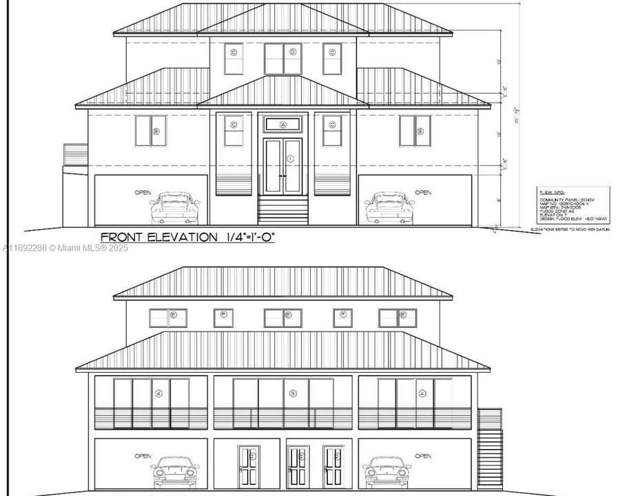 Build your dream home here! Plans are available for an amazing 4BR 3.5 Bath 3492' waterfront Dream Home in Paradise! Buy both lots to build this plan