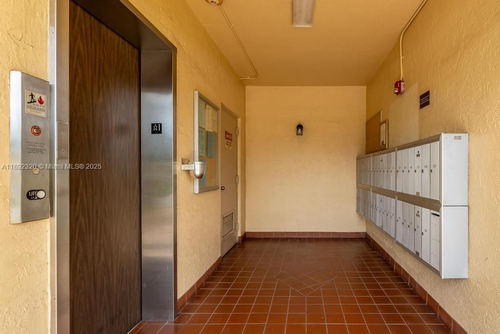 Elevator and Mail area