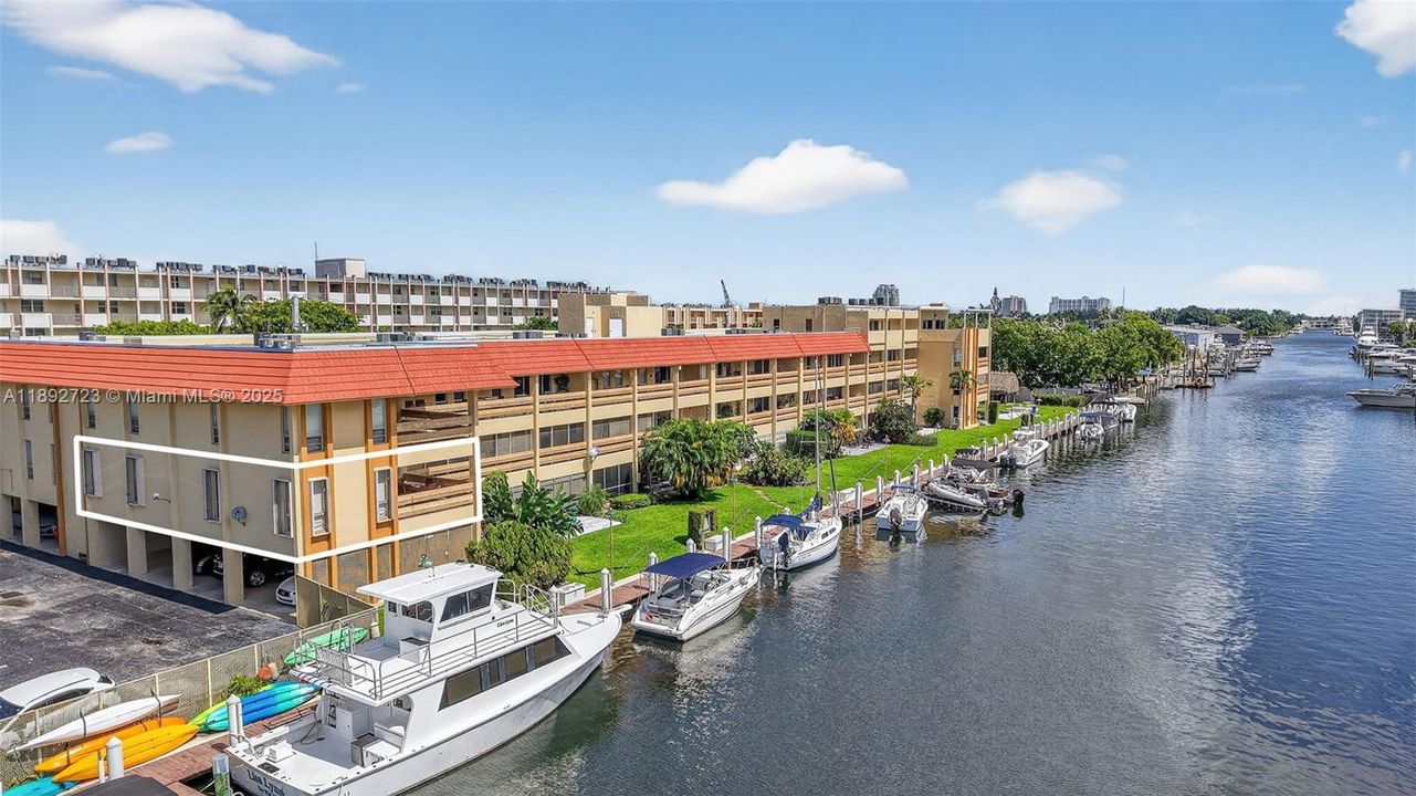 CORNER UNIT with LARGE COVERED PATIO overlooking the water!!