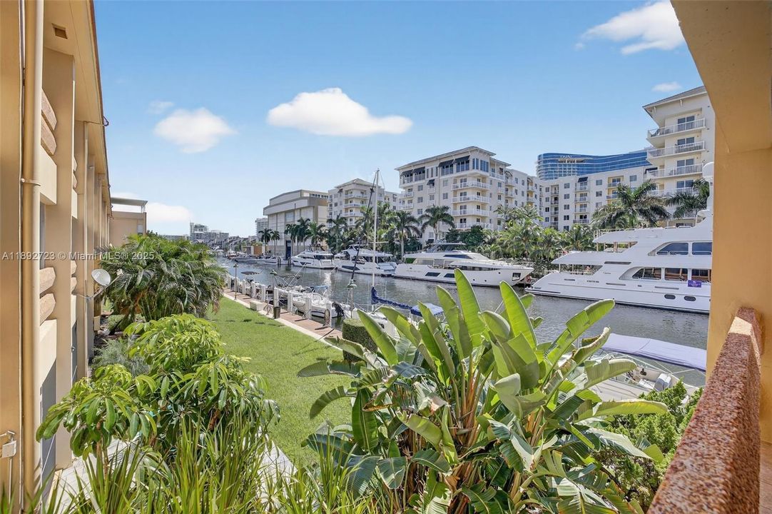 This is your view. Overlooking newly constructed luxury apartment buildings, hurricane protected boat storage faciity and mega yachts down to Pier 66! Boat lovers take note: There is one dock space currently available for rent (fits a 20–21 ft boat) at $7 per foot.