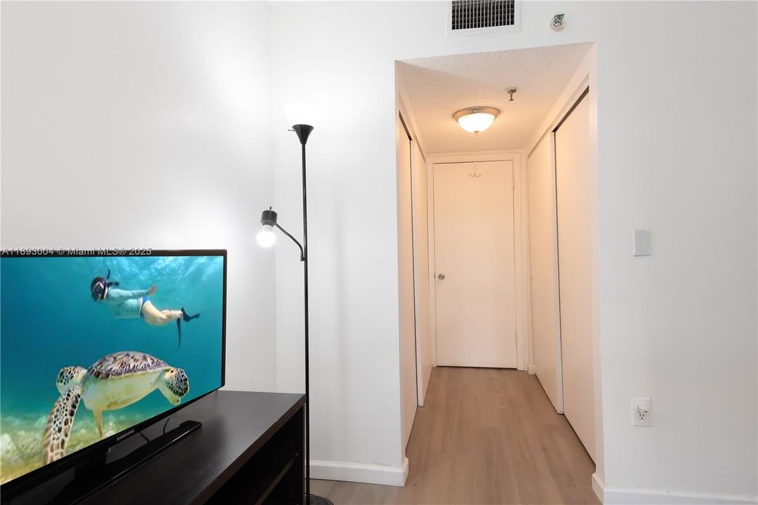 2 closets - 1 on each side of hallway