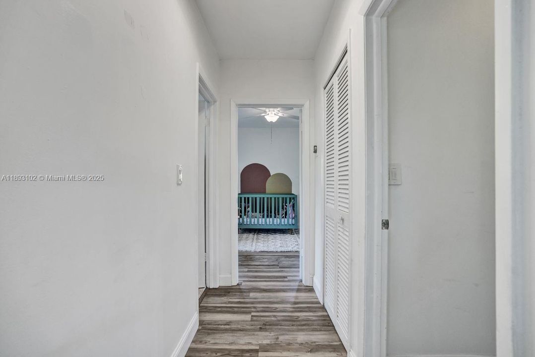 Hallway to Second Bedroom & Bathroom