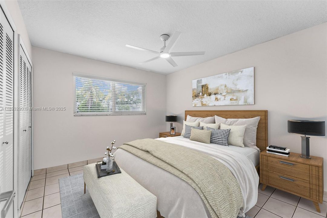 1st Bedroom - Staged