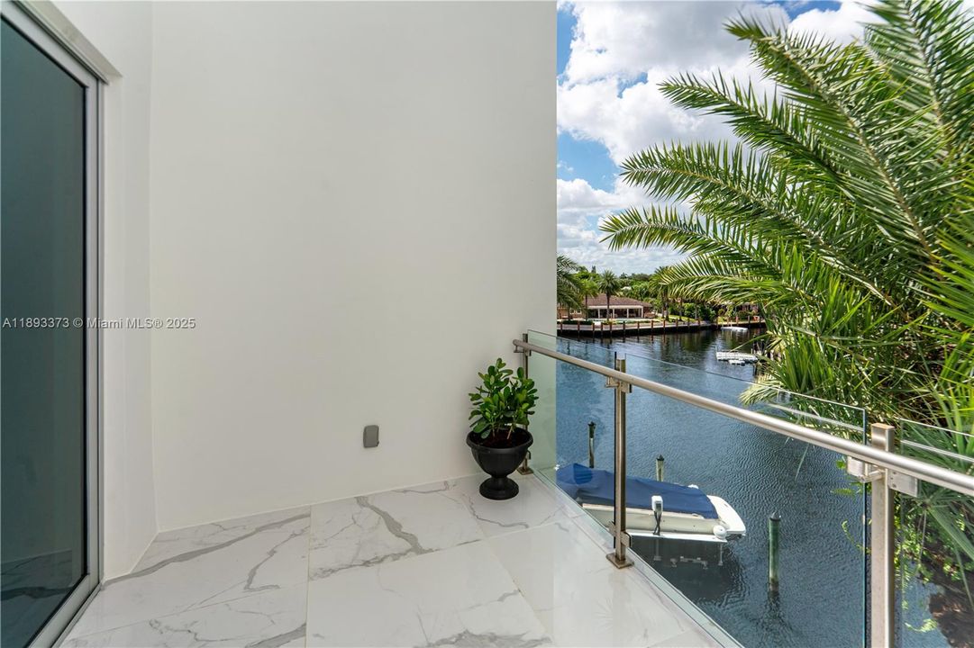 Master bedroom private balcony