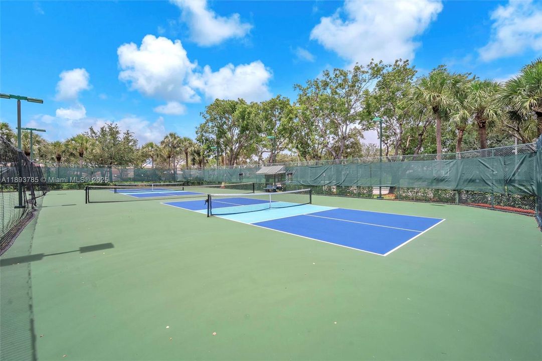 Pickleball courts.