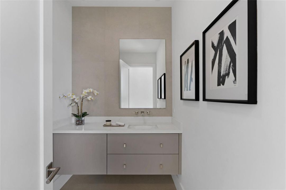 Powder bathroom
