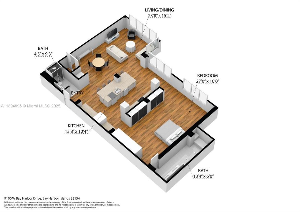 На продажу: $395,000 (1 спален, 2 ванн, 1150 Квадратных фут)