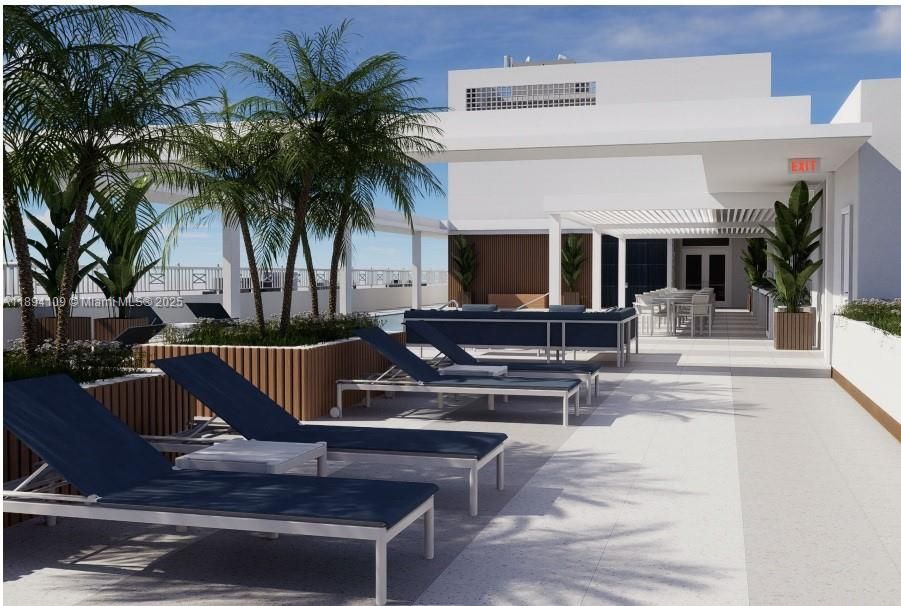 Proposed Roof top Patio area by the pool rendering. Starting Soon! Pool will be closed for approximately 6 months.