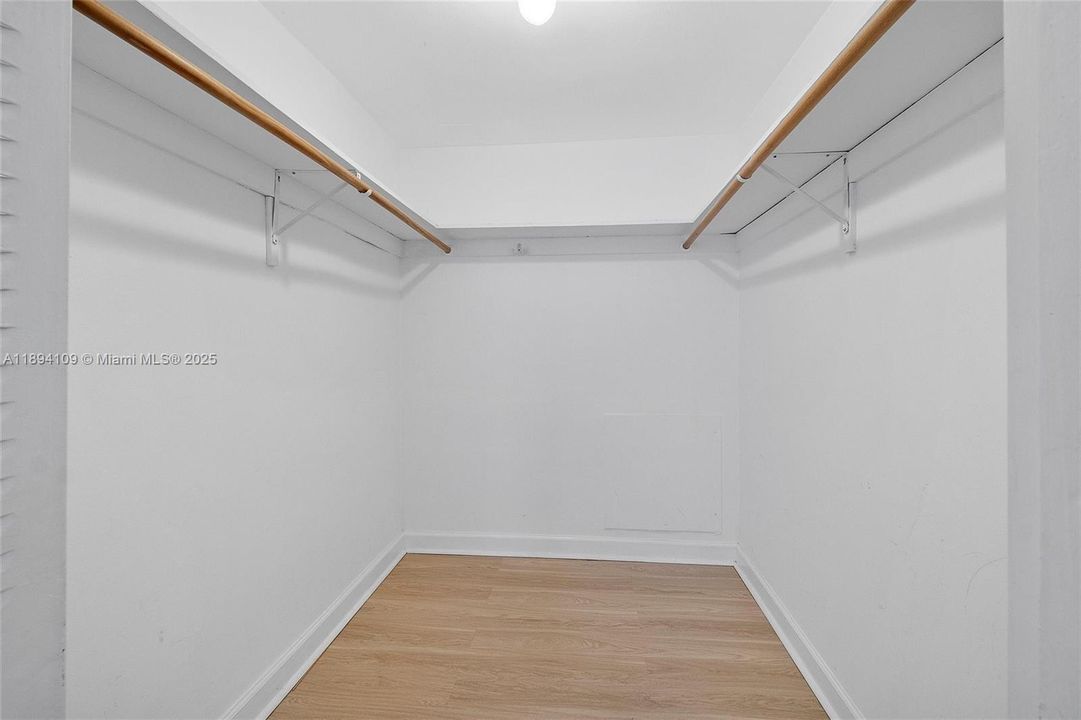 Primary walk-in closet