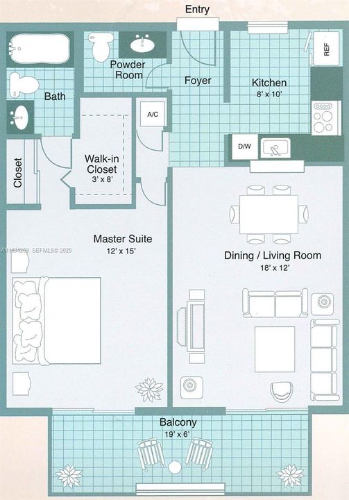 For Rent: $1,750 (1 beds, 1 baths, 883 Square Feet)