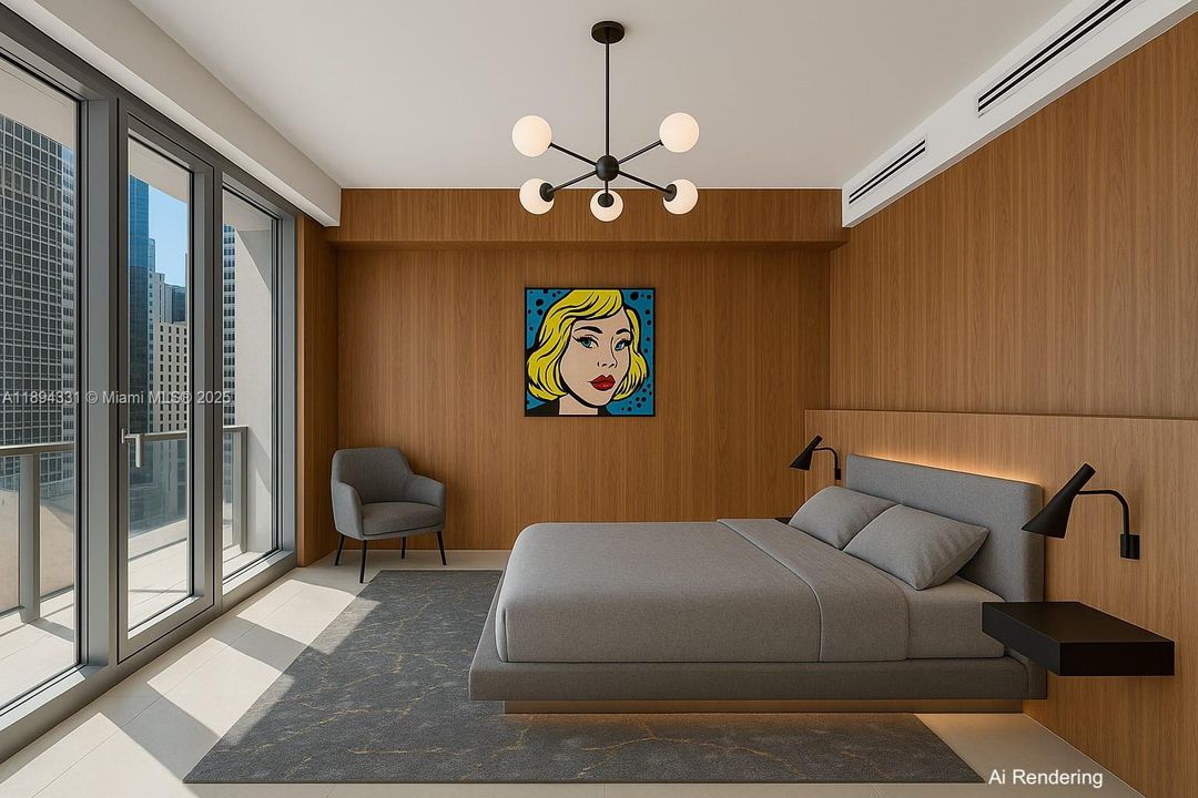 Main Bedroom. For Ilustration only