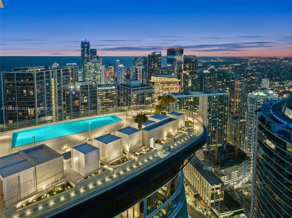 POOL DECK ON THE 55TH FLOOR