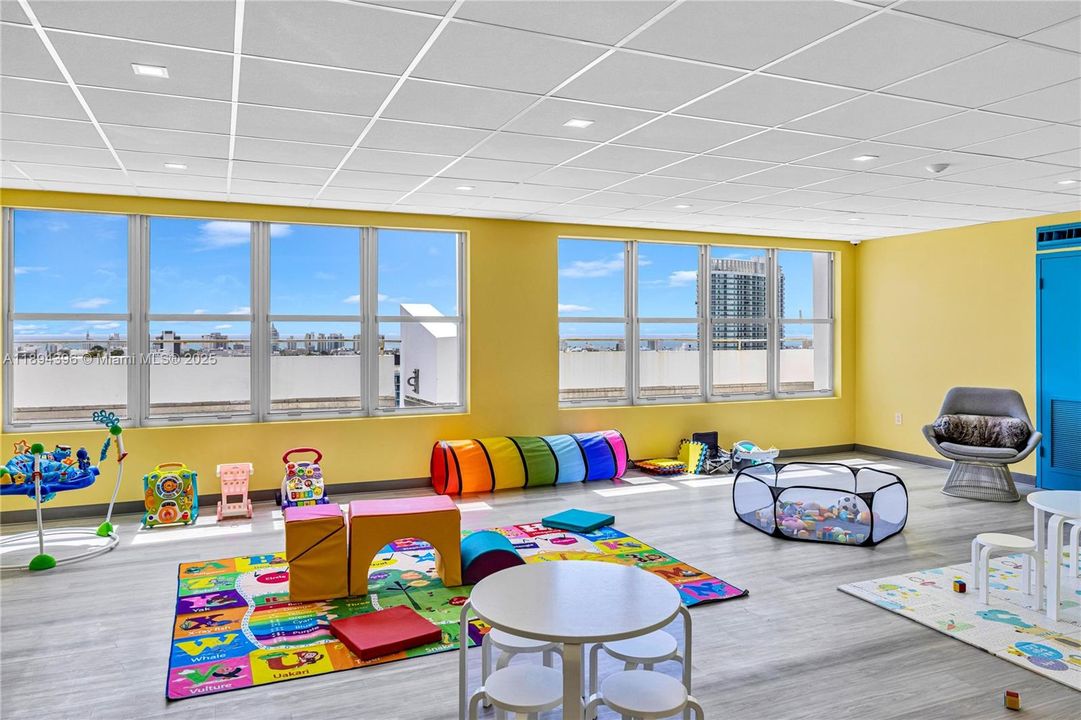 kiddie play room on solarium