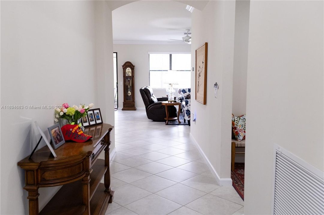 Entry w/ arch, upgraded tile floors throughout