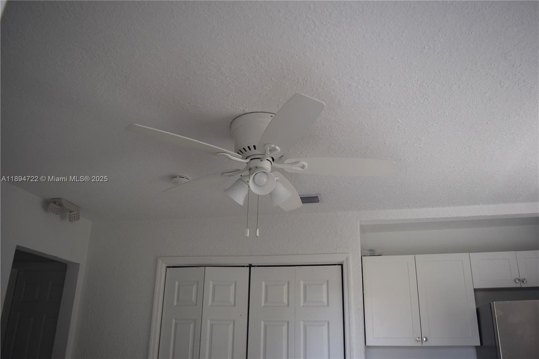 Ceiling Fan & Central Cold Air