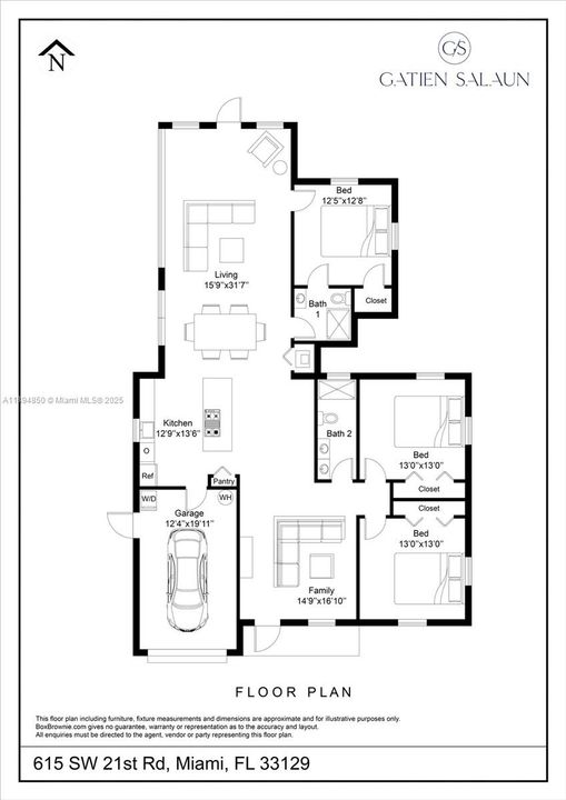 合同活跃: $9,500 (3 贝兹, 2 浴室, 1955 平方英尺)