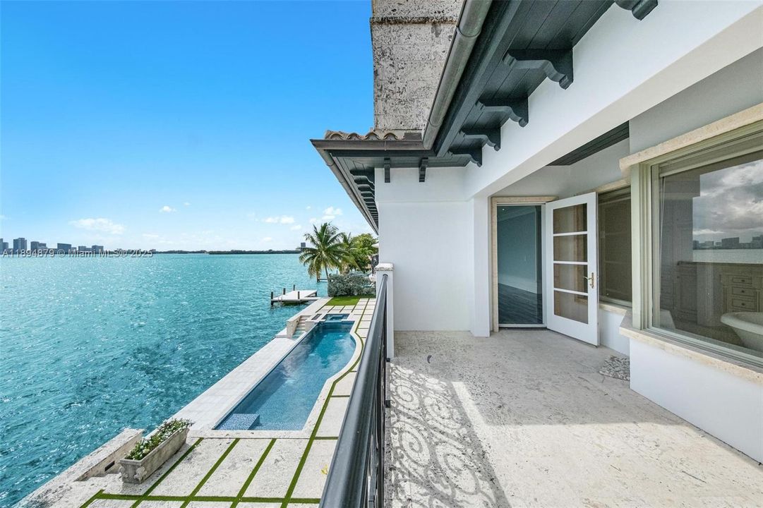 Primary bedroom private bay-view terrace