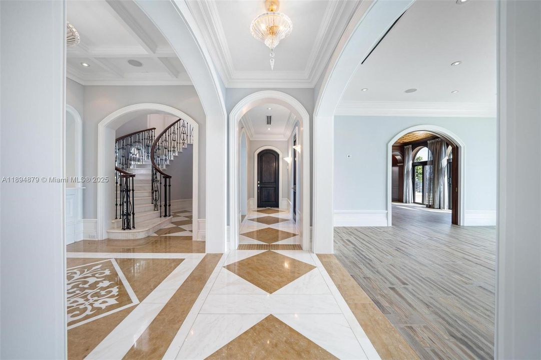 Marble accents creating a real italian feeling