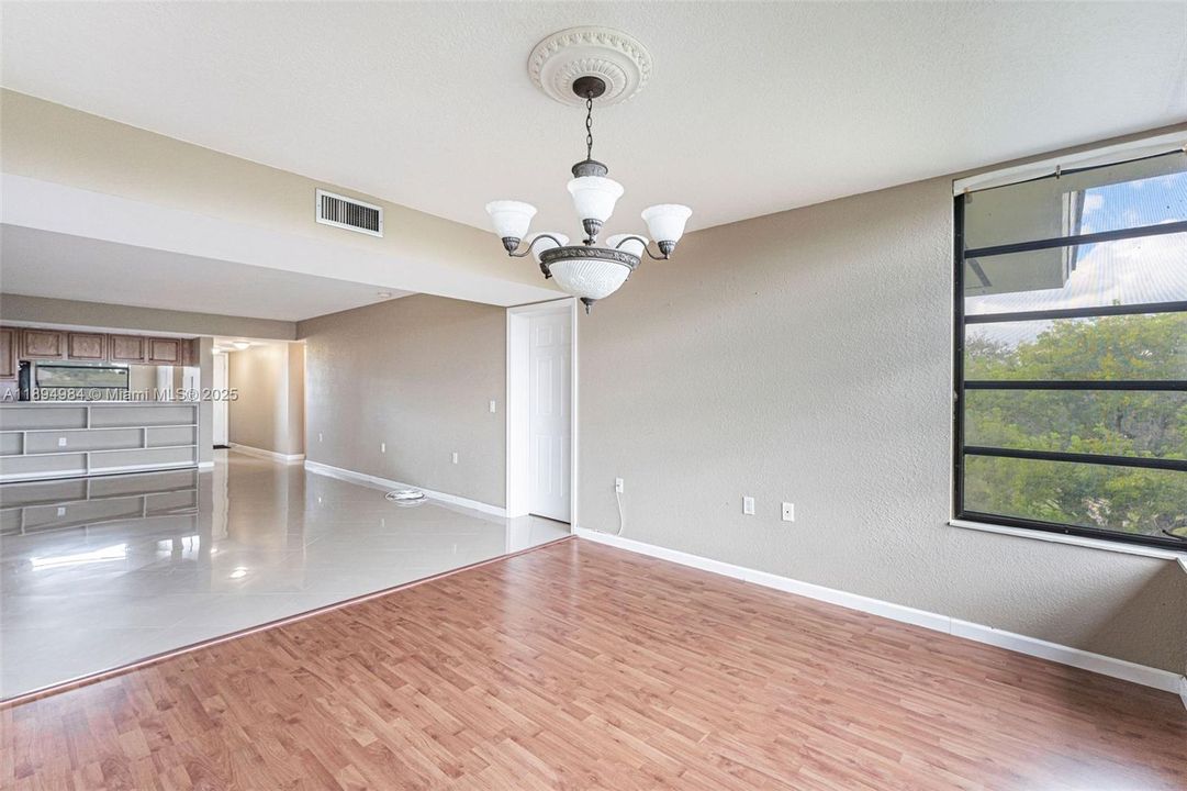 Spacious Living/Dining area