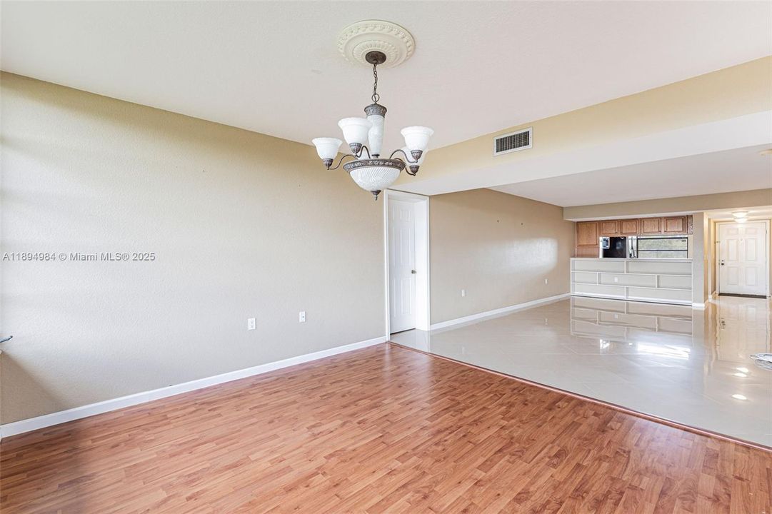 Spacious Living/Dining area
