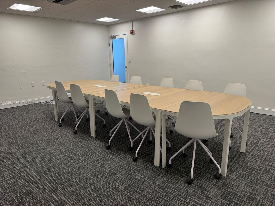 Recently renovated common area conference room