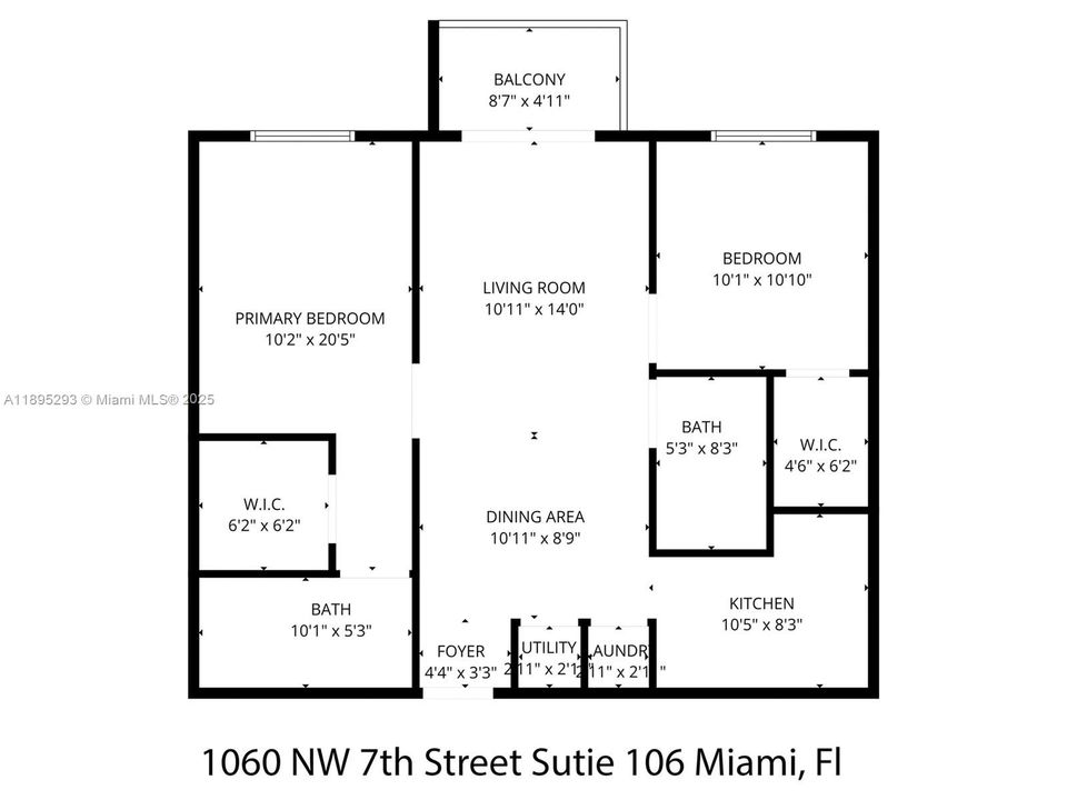For Rent: $2,300 (2 beds, 2 baths, 865 Square Feet)