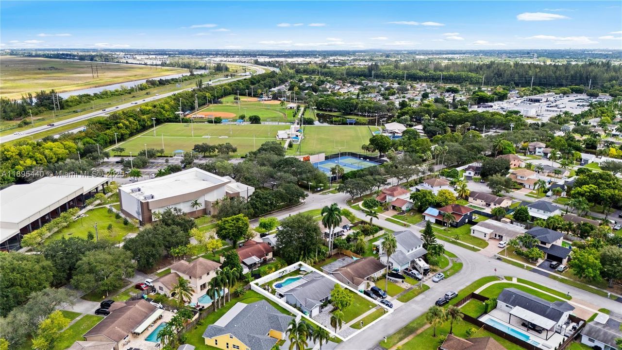 Home is around the corner from the Sunrise Athletic Complex.