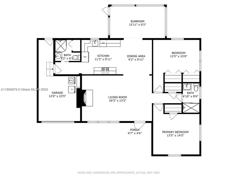 For Rent: $6,750 (2 beds, 2 baths, 1300 Square Feet)