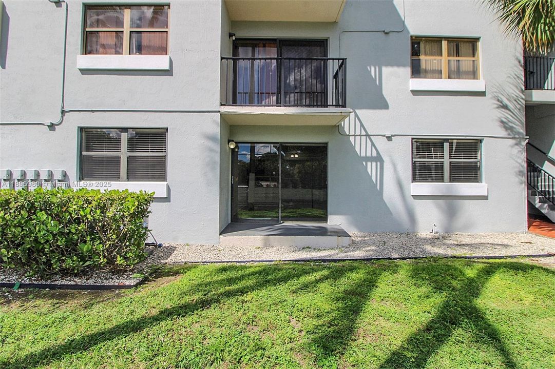 This is the patio area