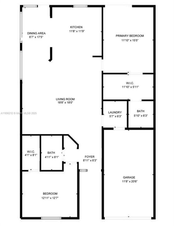 Approximate floor plan measurements
