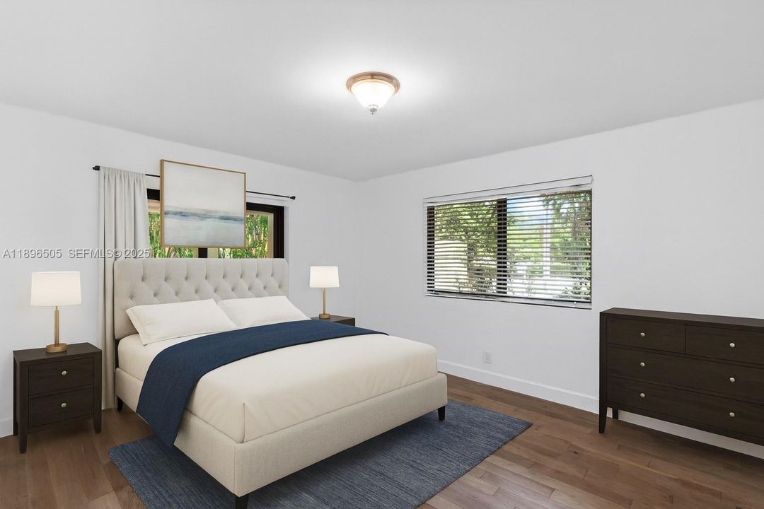 Fifth bedroom conveniently located on the first floor, ideal for guests