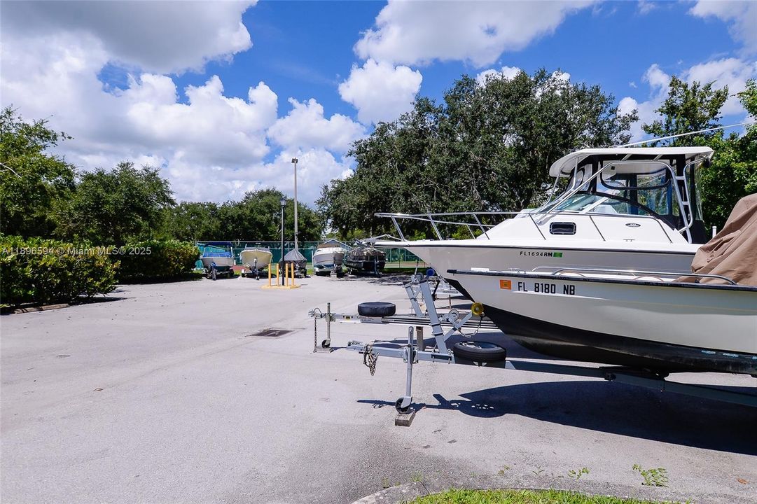 Boat/trailer storage if available