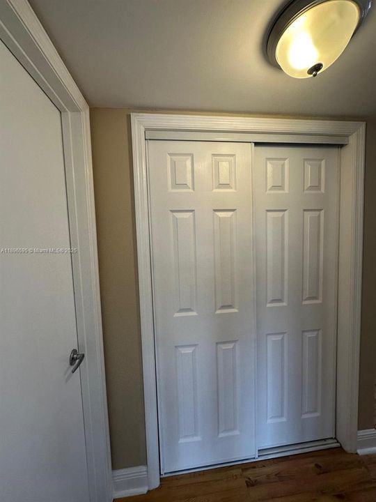 Master bedroom walk in closet