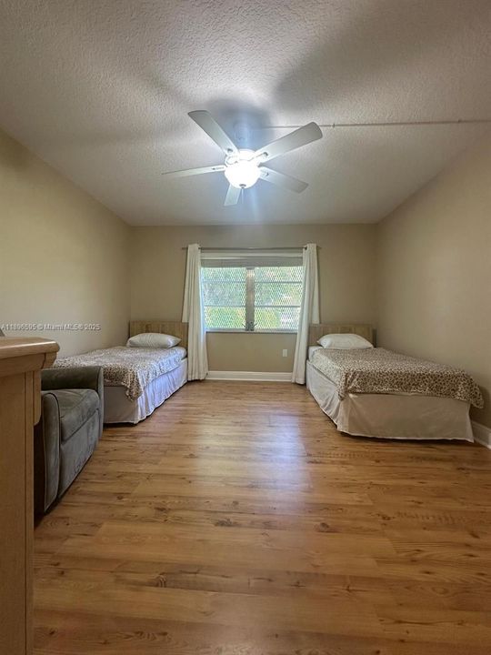 The view from the master bedroom