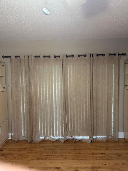Curtain of the Patio sliding door