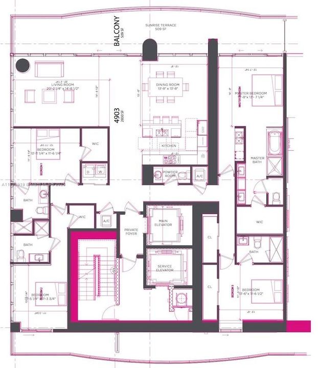 待售: $3,999,000 (4 贝兹, 4 浴室, 2887 平方英尺)
